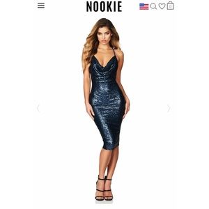 Nookie Seduce Sequin Midi Dress